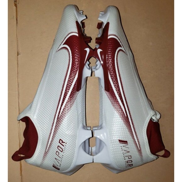 NIKE VAPOR EDGE PRO FOOTBALL WHITE/BURGUNDY MEN'S SIZE 12 NEW - Picture 3 of 9